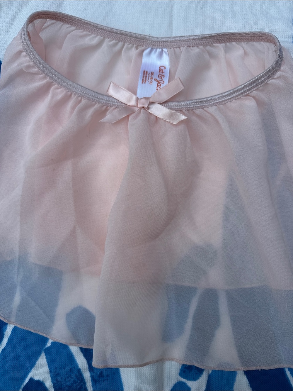 Ballet skirt-little girls Cat & Jack Pale Pink Tulle Skirt with Satin Bow